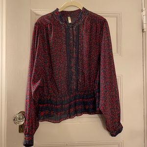 Free People floral top/blouse